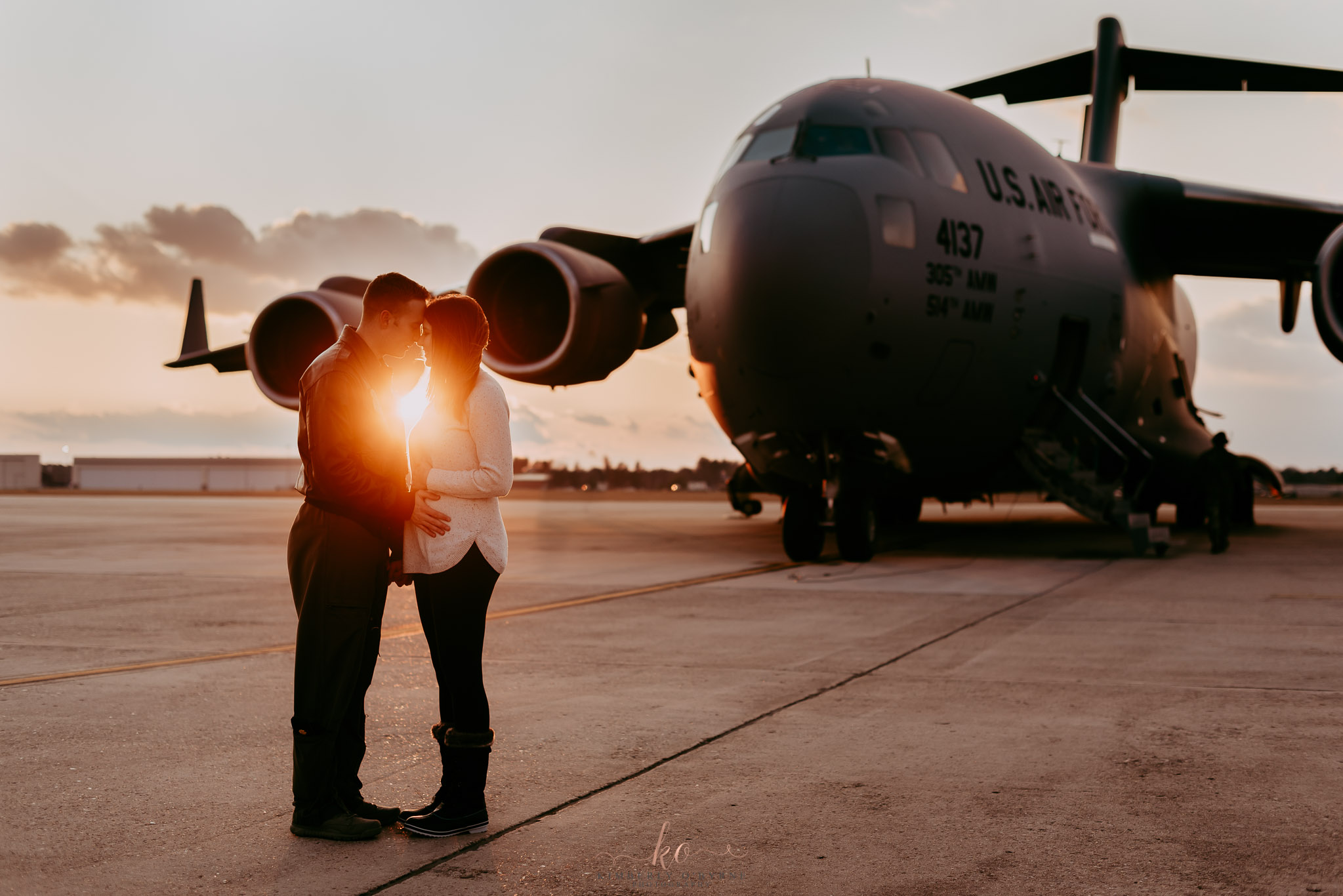 {Chase & Mindy | Pregnancy Announcement | McGuire AFB, NJ | Emotive Storytelling Photography}