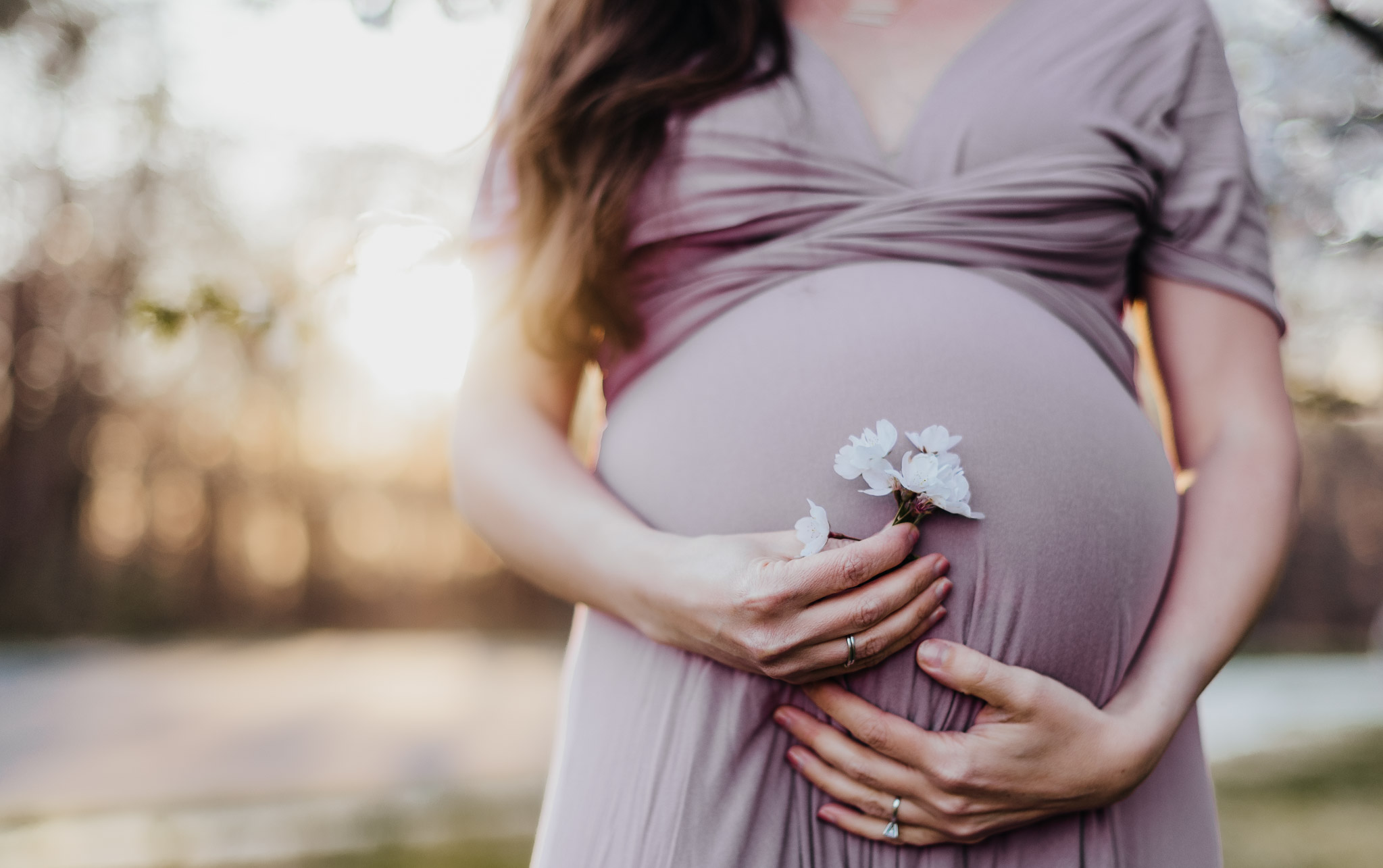 {Awaiting baby #3 | Cherry Blossoms | Maternity | Emotive Storytelling Photography}